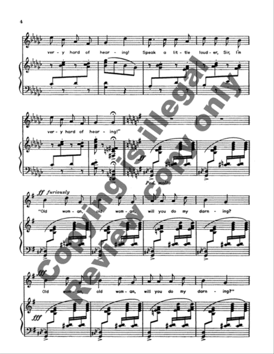 The Deaf Old Woman Medium Voice scores gallery preview page 7