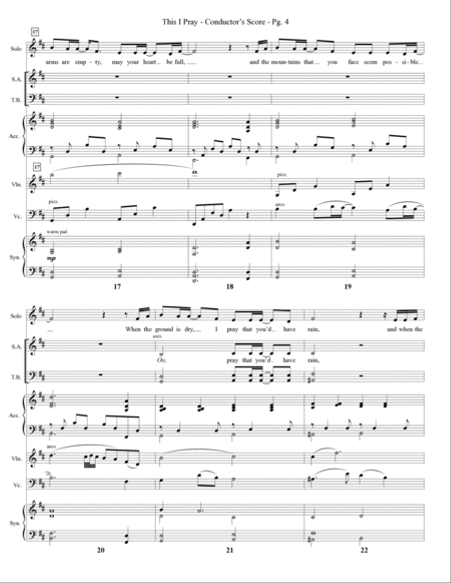 This I Pray - Full Score Choir scores gallery preview page 4