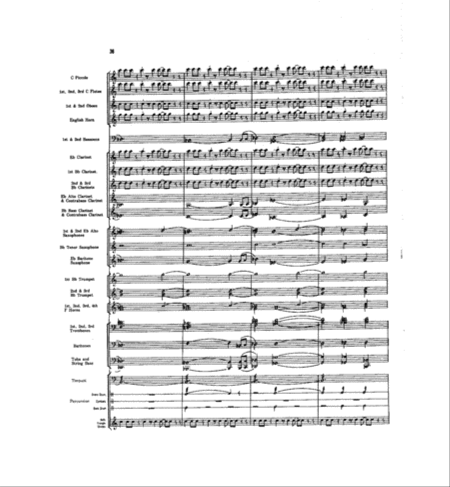 Caccia and Chorale Concert Band scores gallery preview page 35