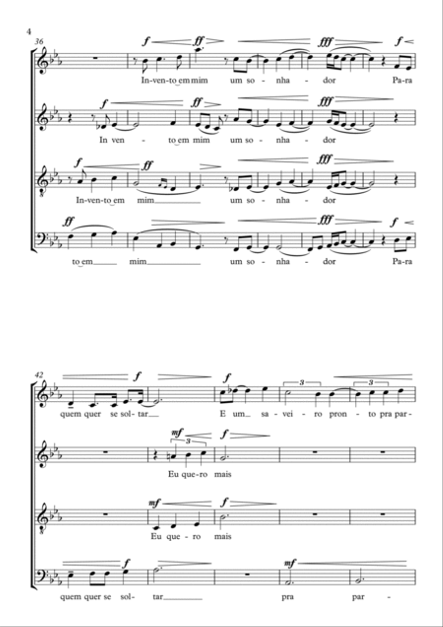 Cais 4-Part scores gallery preview page 4