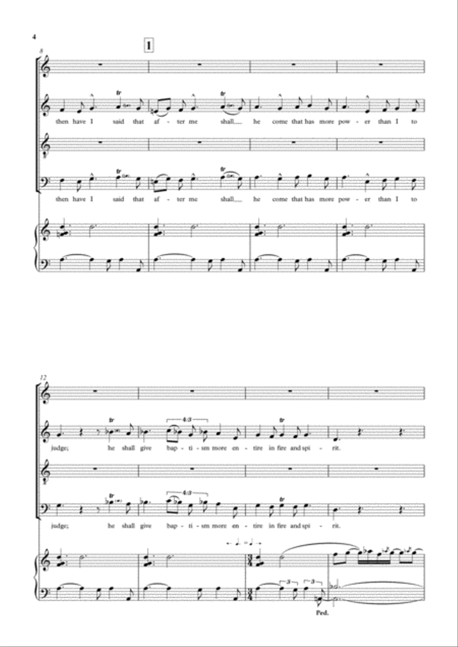 John the Baptist 4-Part scores gallery preview page 3