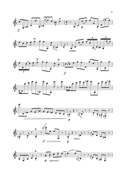 III. 'Estudio de Festejo', for solo clarinet (from ESTUDIOS CRIOLLOS)