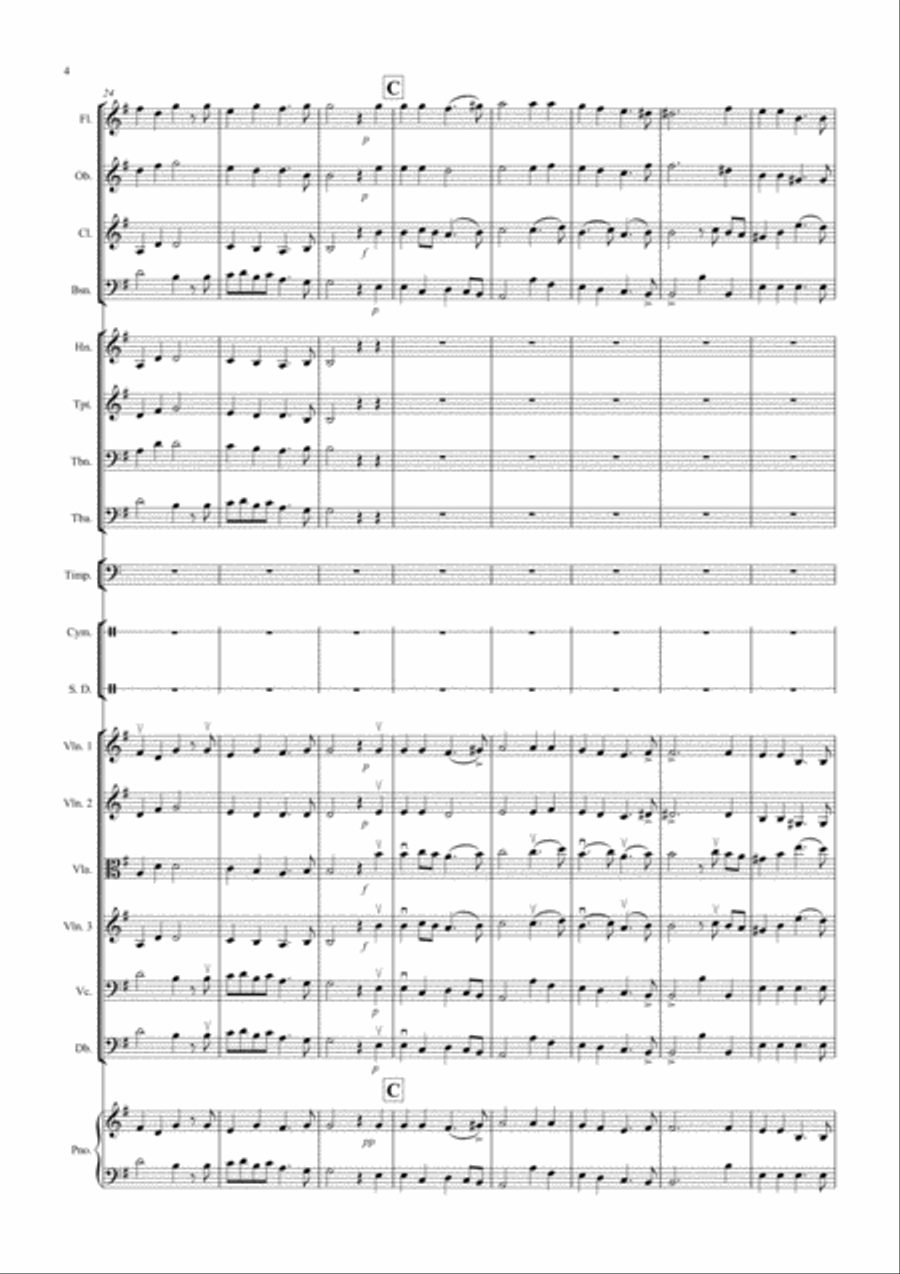 2 Classical Favourites for School Orchestra (volume three) Full Orchestra scores gallery preview page 4