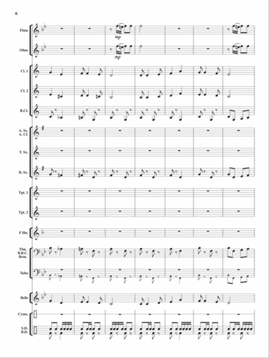 Heroes On Parade Concert Band scores gallery preview page 5