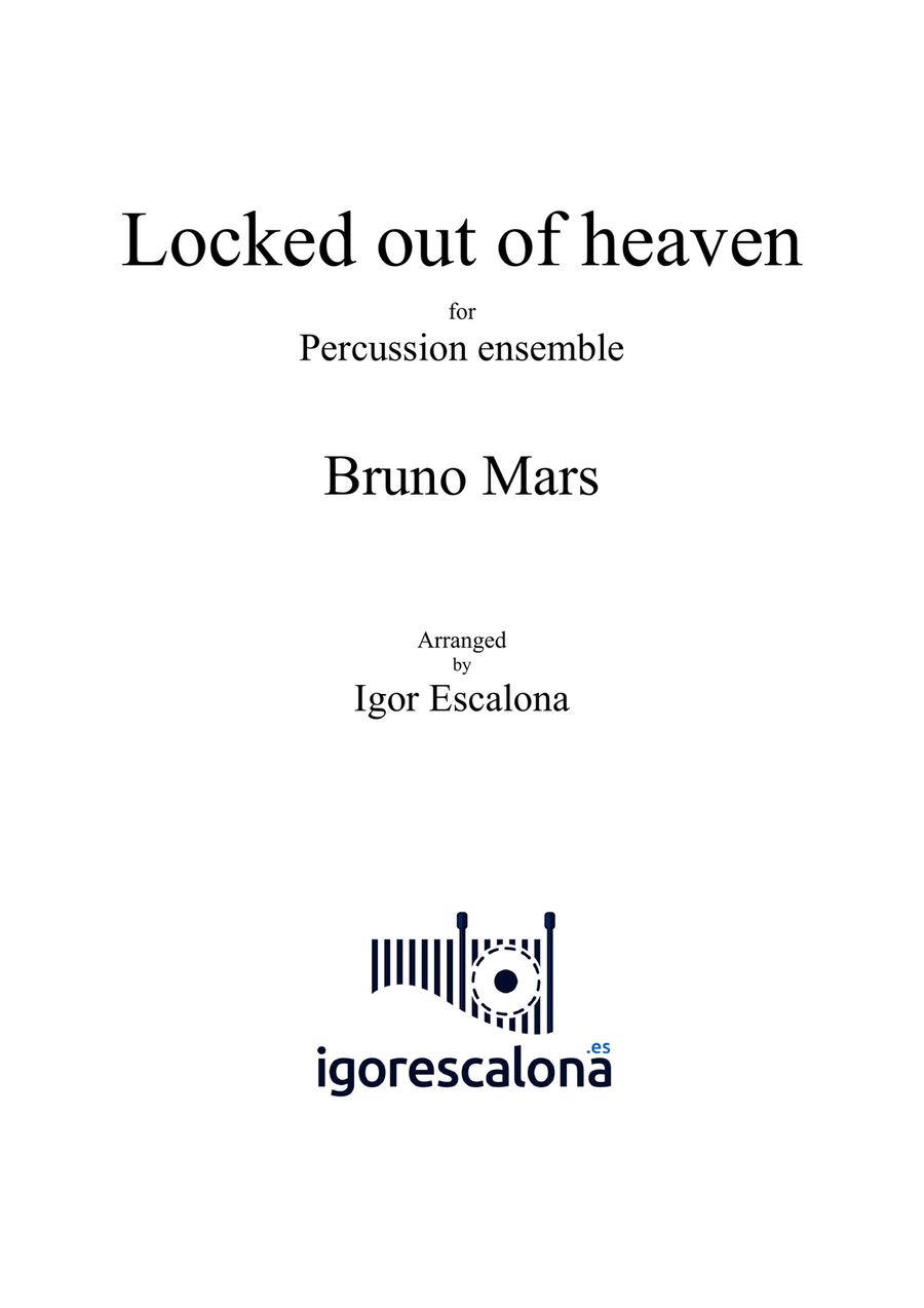 Locked Out Of Heaven Percussion Ensemble scores gallery preview page 2