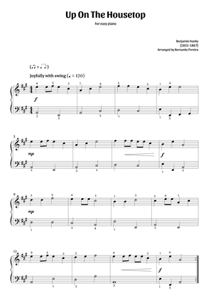 Book cover for Up On The Housetop (easy piano – A major)