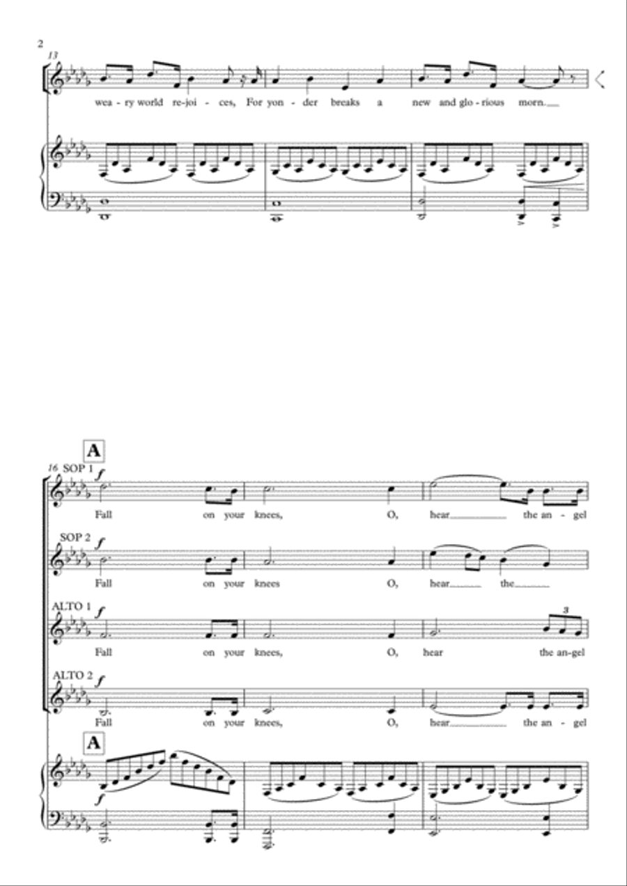 O Holy Night O Holy Night SSAA scores gallery preview page 2