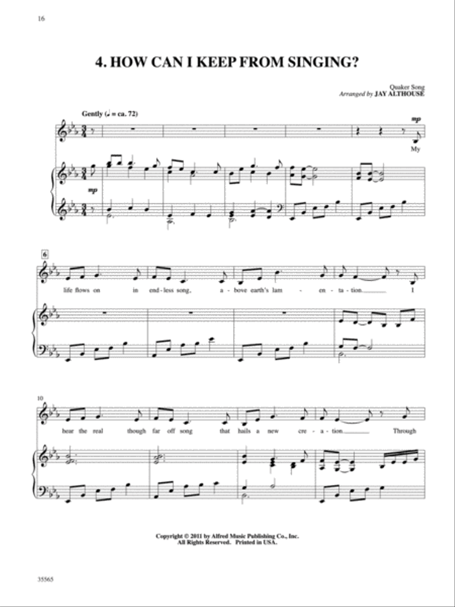 American Folk Songs for Solo Singers Piano Accompaniment scores gallery preview page 3