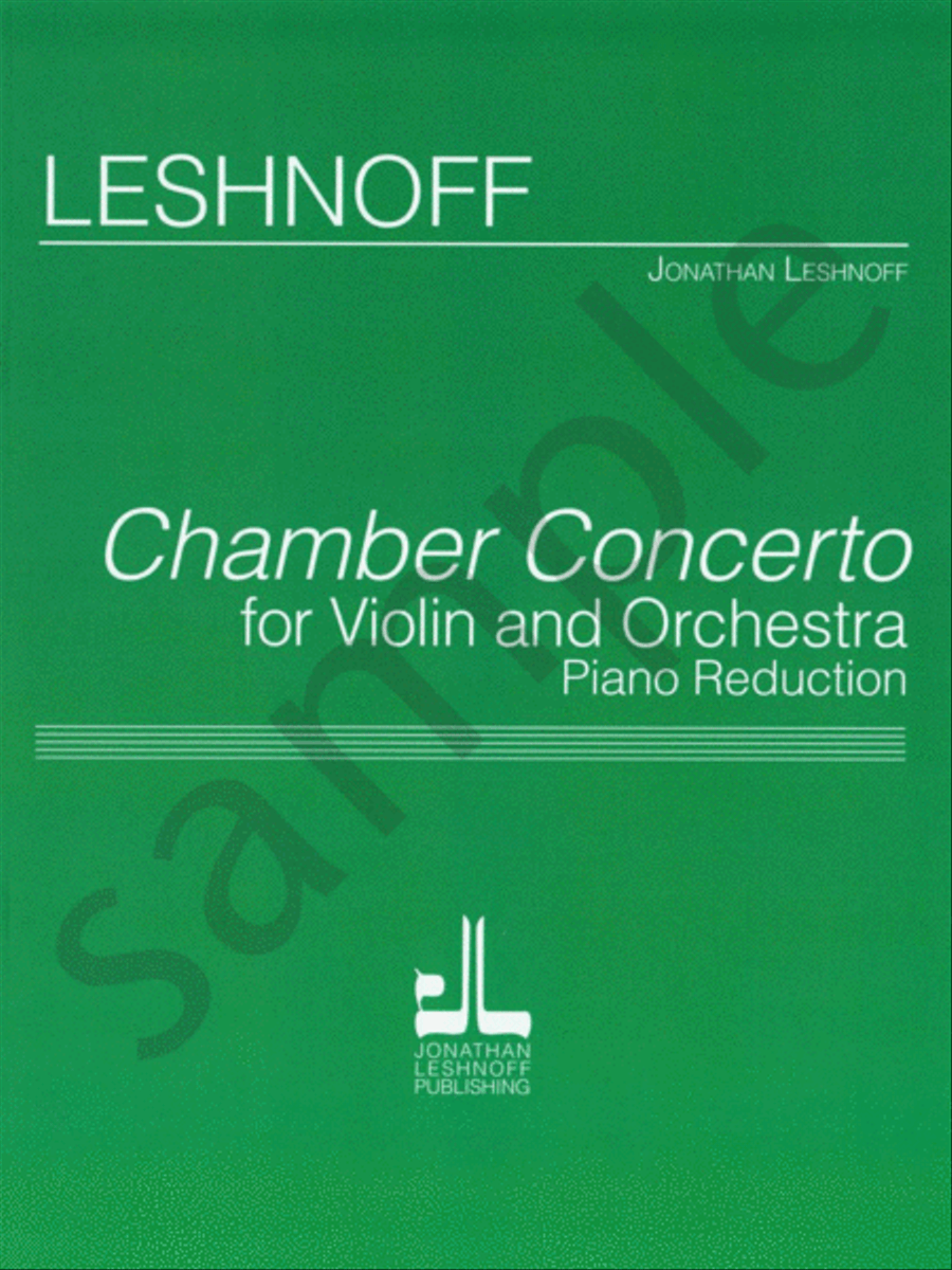 Chamber Concerto Violin Solo scores gallery preview page 2
