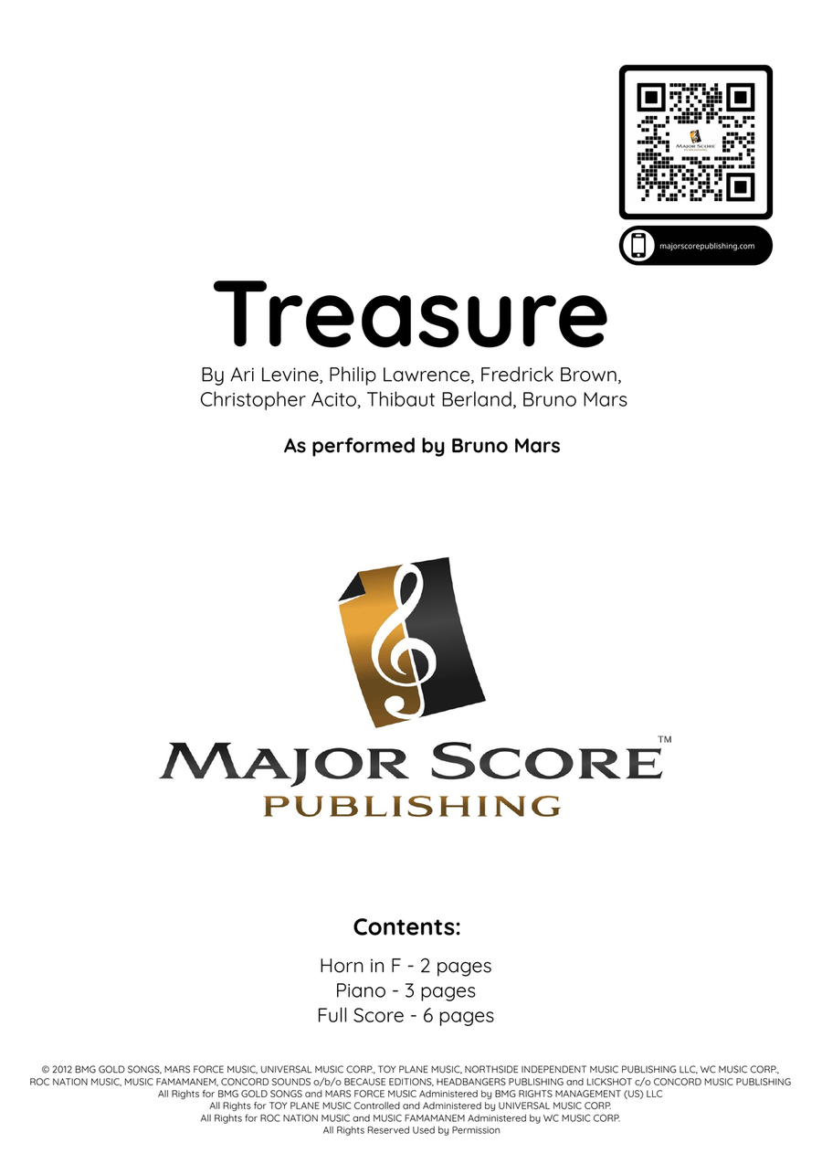 Treasure Piano scores gallery preview page 1