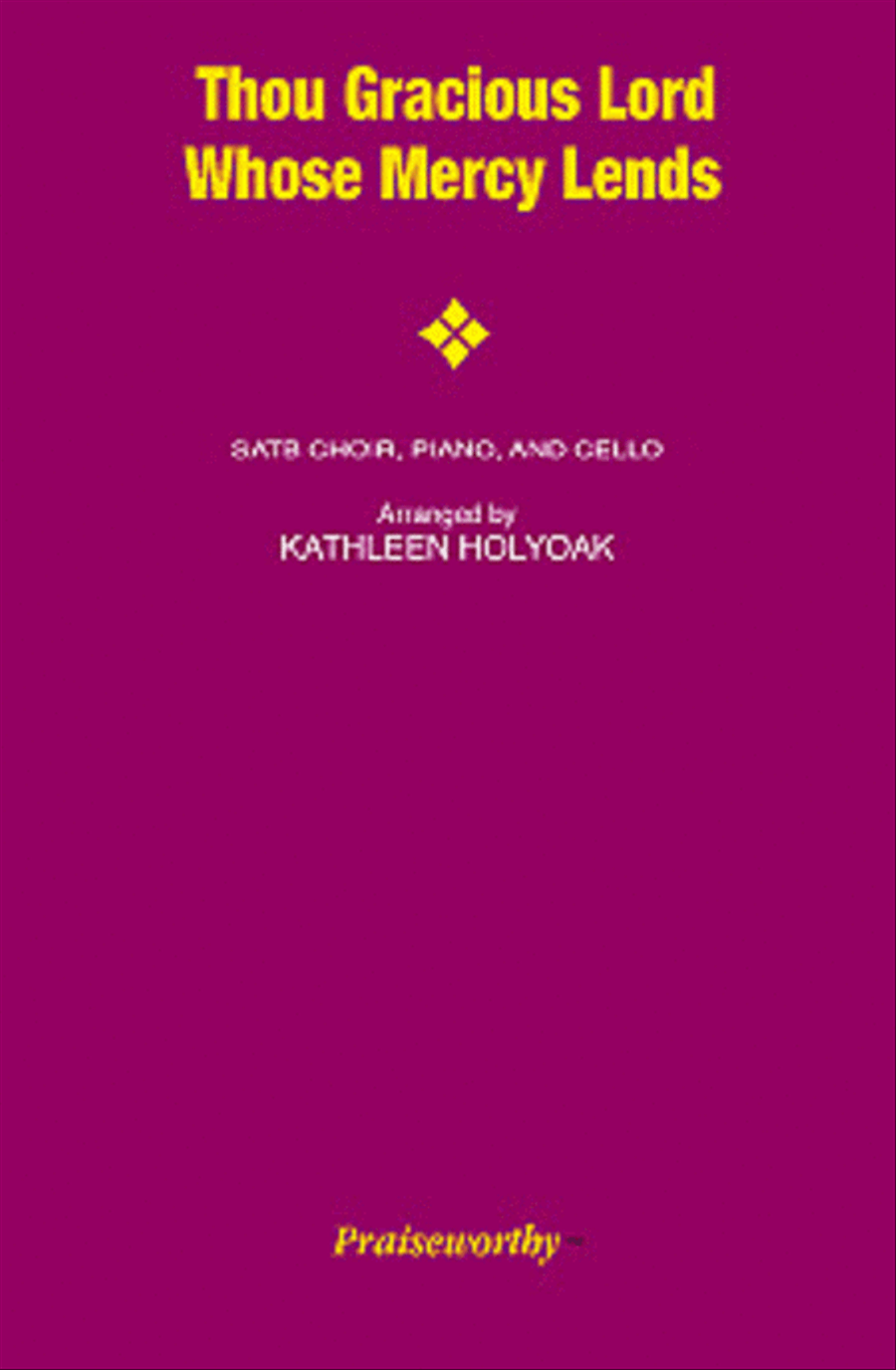 Thou Gracious God Whose Mercy Lends - SATB 4-Part scores gallery preview page 1