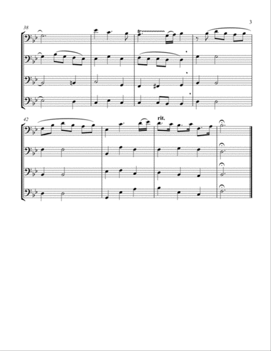 Bist Du Bei Mir (Violoncello Quartet) String Quartet scores gallery preview page 3