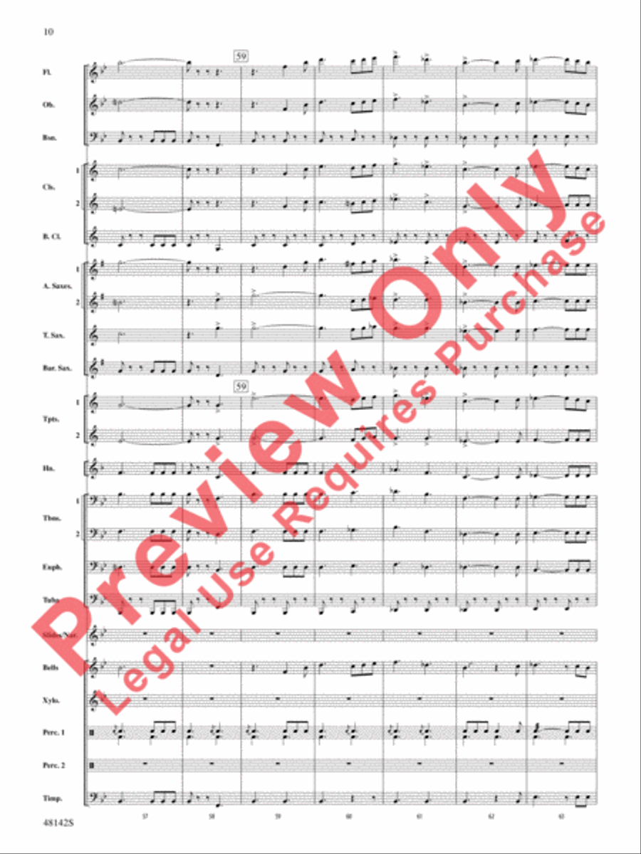 Band of Heroes Concert Band scores gallery preview page 11