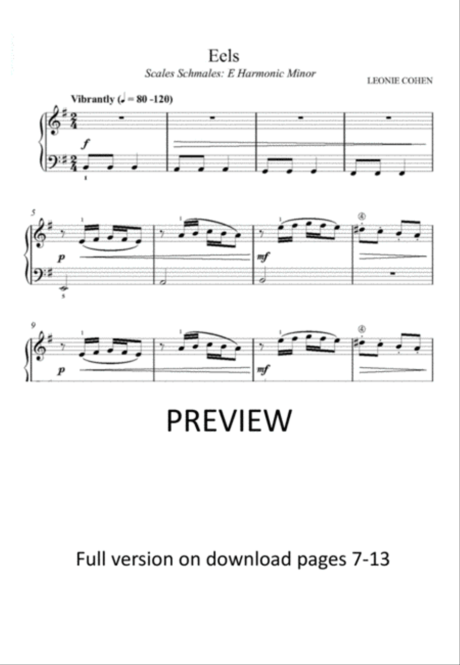 SCALES SCHMALES PIANO COLLECTION 1 – Preliminary Grade (St Cecilia syllabus) Easy Piano scores gallery preview page 5