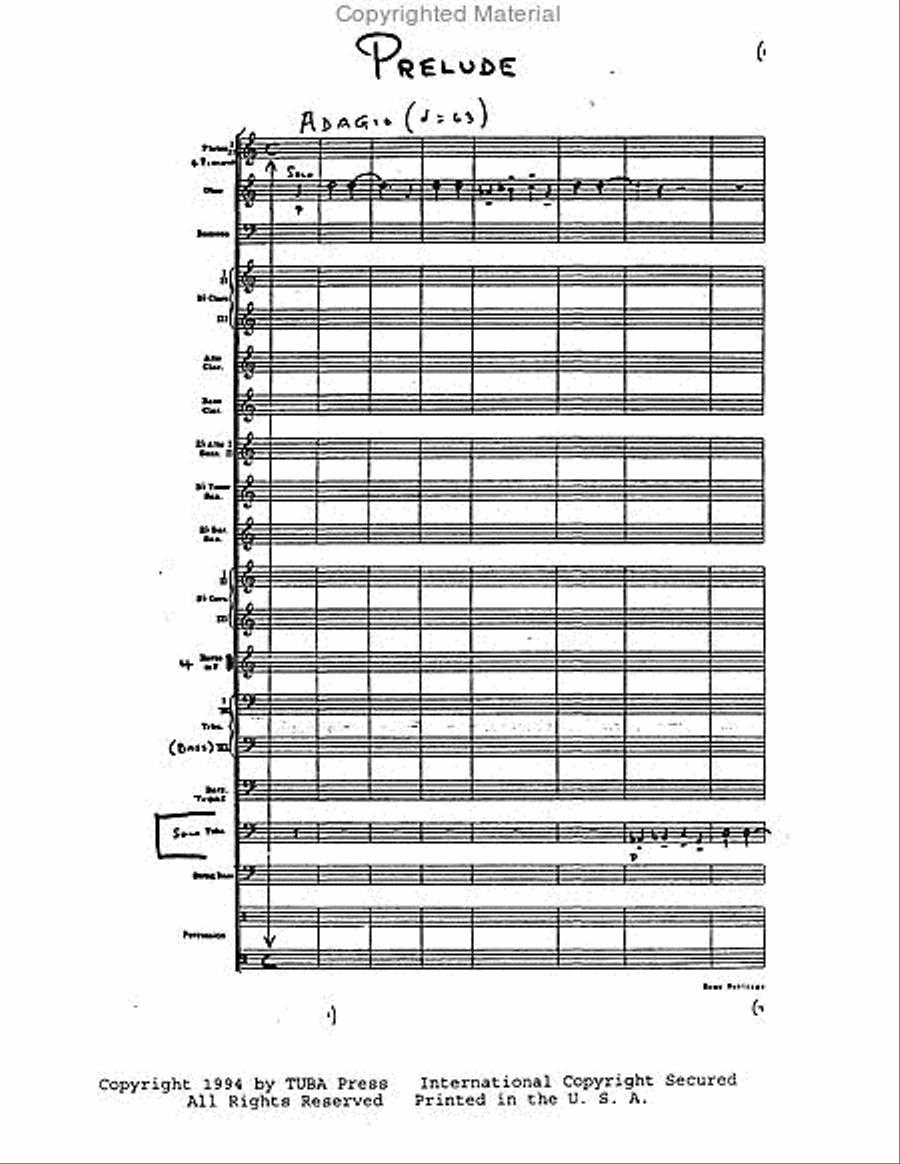 Prelude and Farandola Prelude and Farandola Tuba scores gallery preview page 4