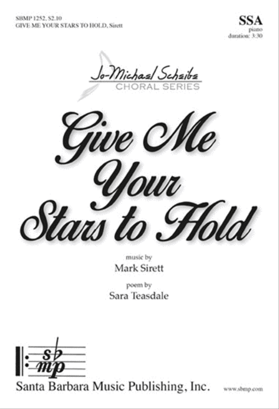 Give Me Your Stars to Hold - SSA Octavo SSA scores gallery preview page 1