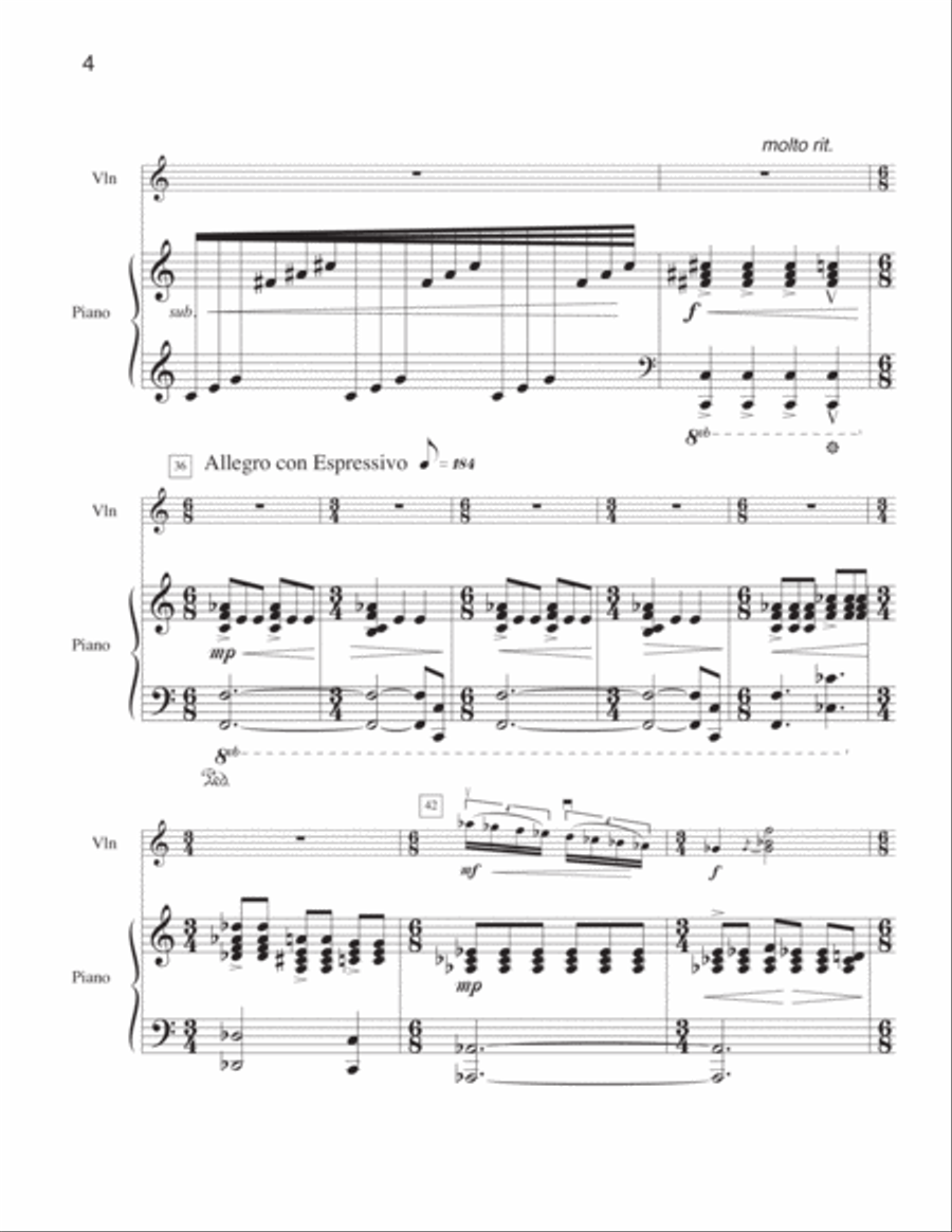 Rhapsody Rhapsody Violin Solo scores gallery preview page 5
