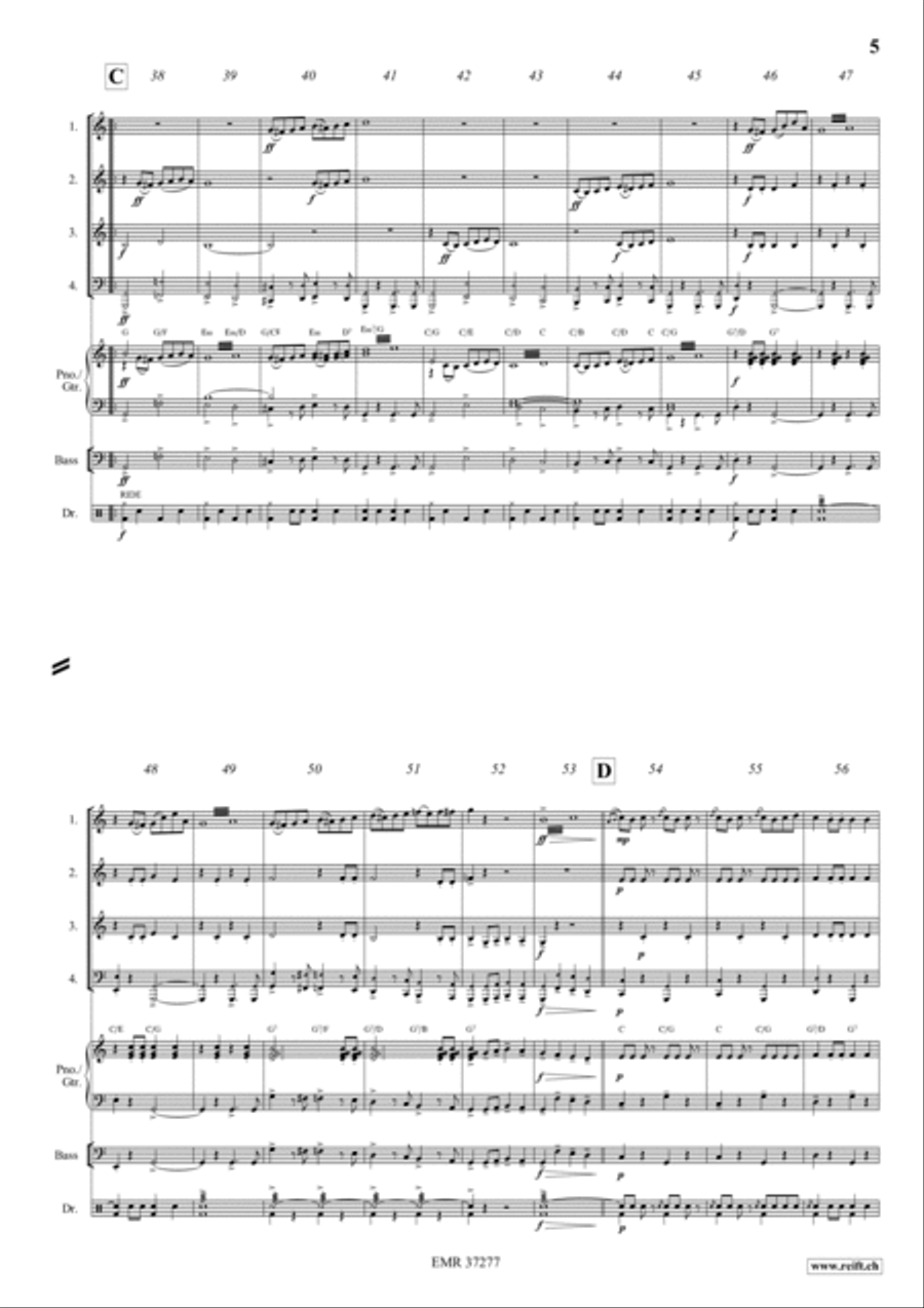 Alte Kameraden Woodwind Quartet scores gallery preview page 4