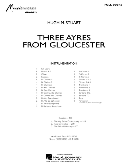 Three Ayres From Gloucester - Score