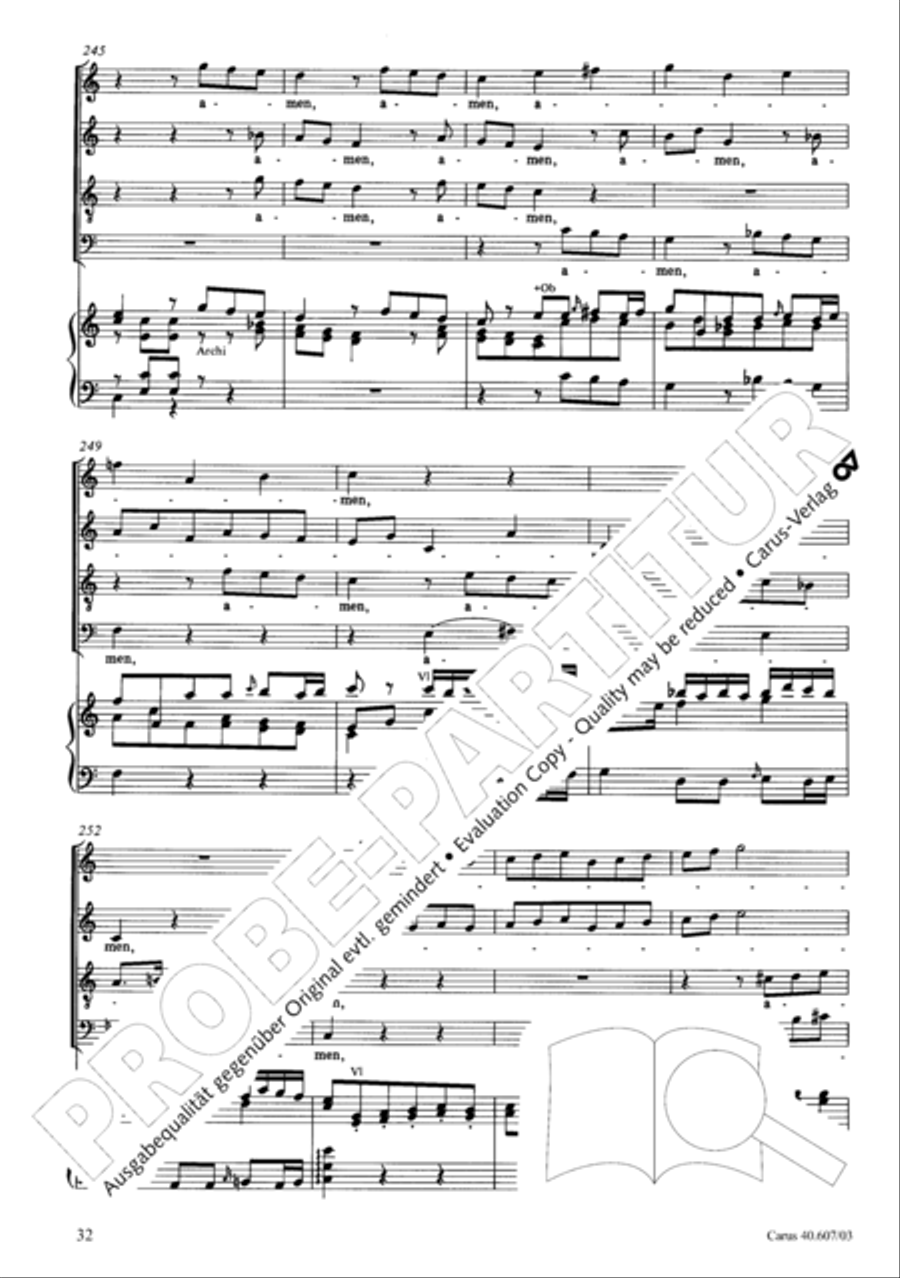 Mass in time of war (Missa in tempore belli) 4-Part scores gallery preview page 39