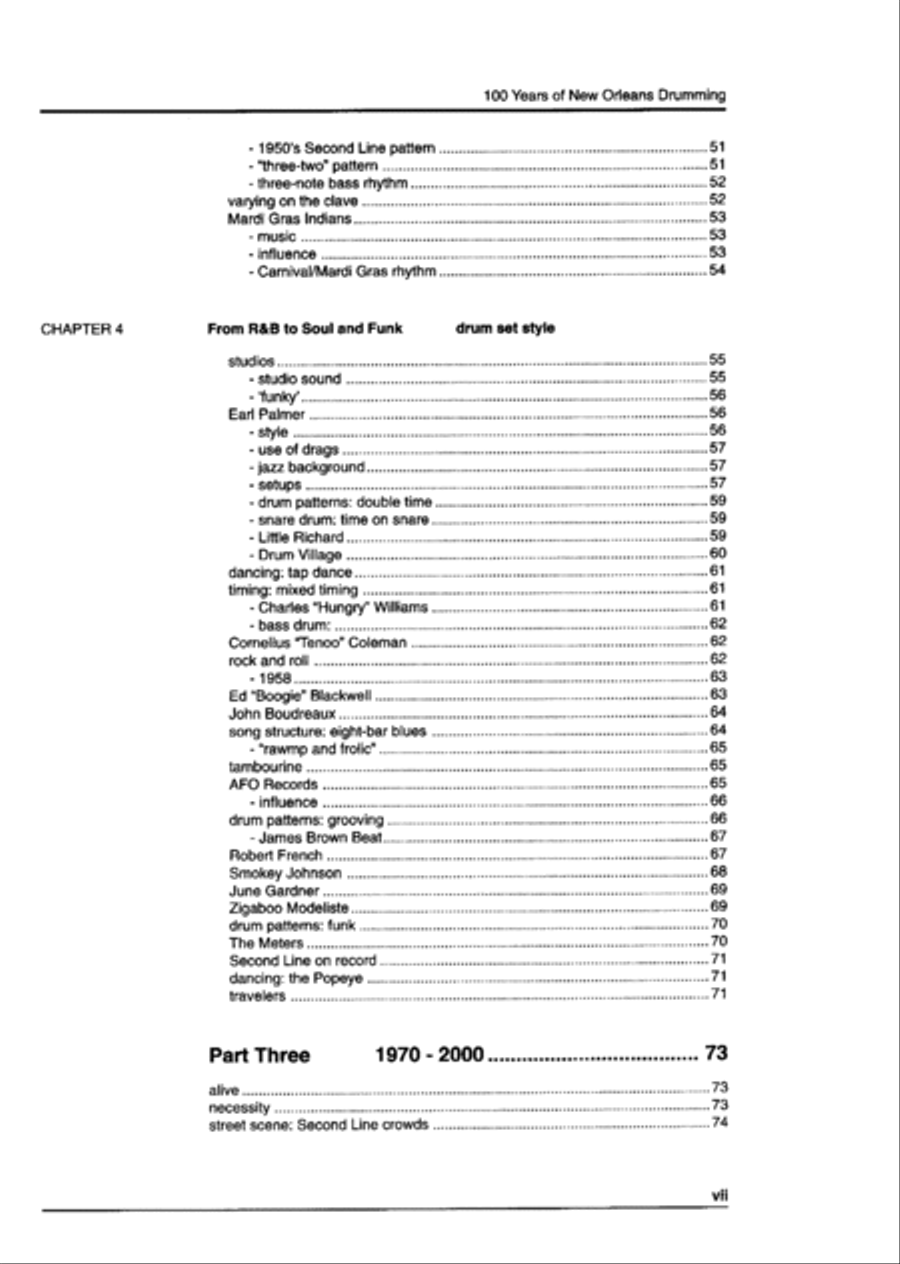 Second Line: 100 Years of New Orleans Drumming Drums scores gallery preview page 5