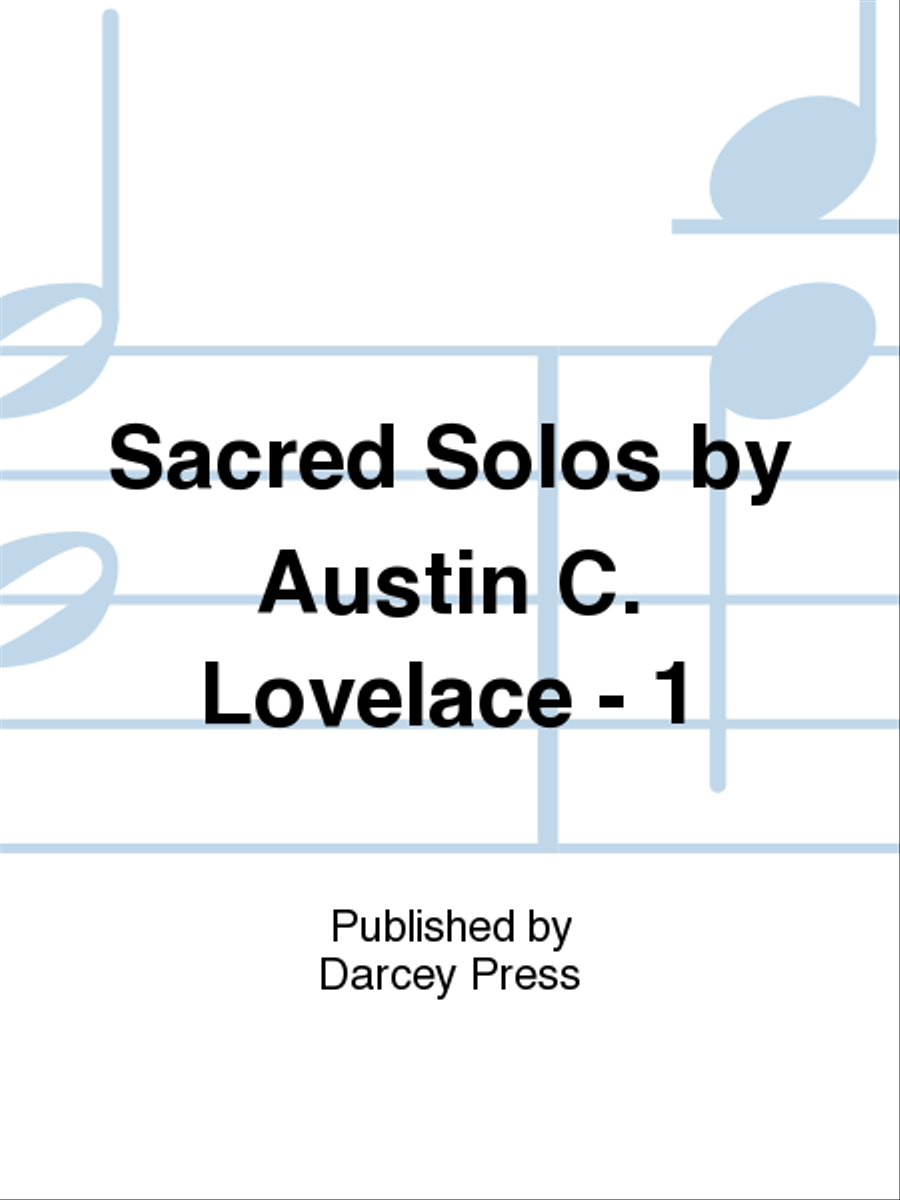 Sacred Solos by Austin C. Lovelace - 1 Voice scores gallery preview page 1