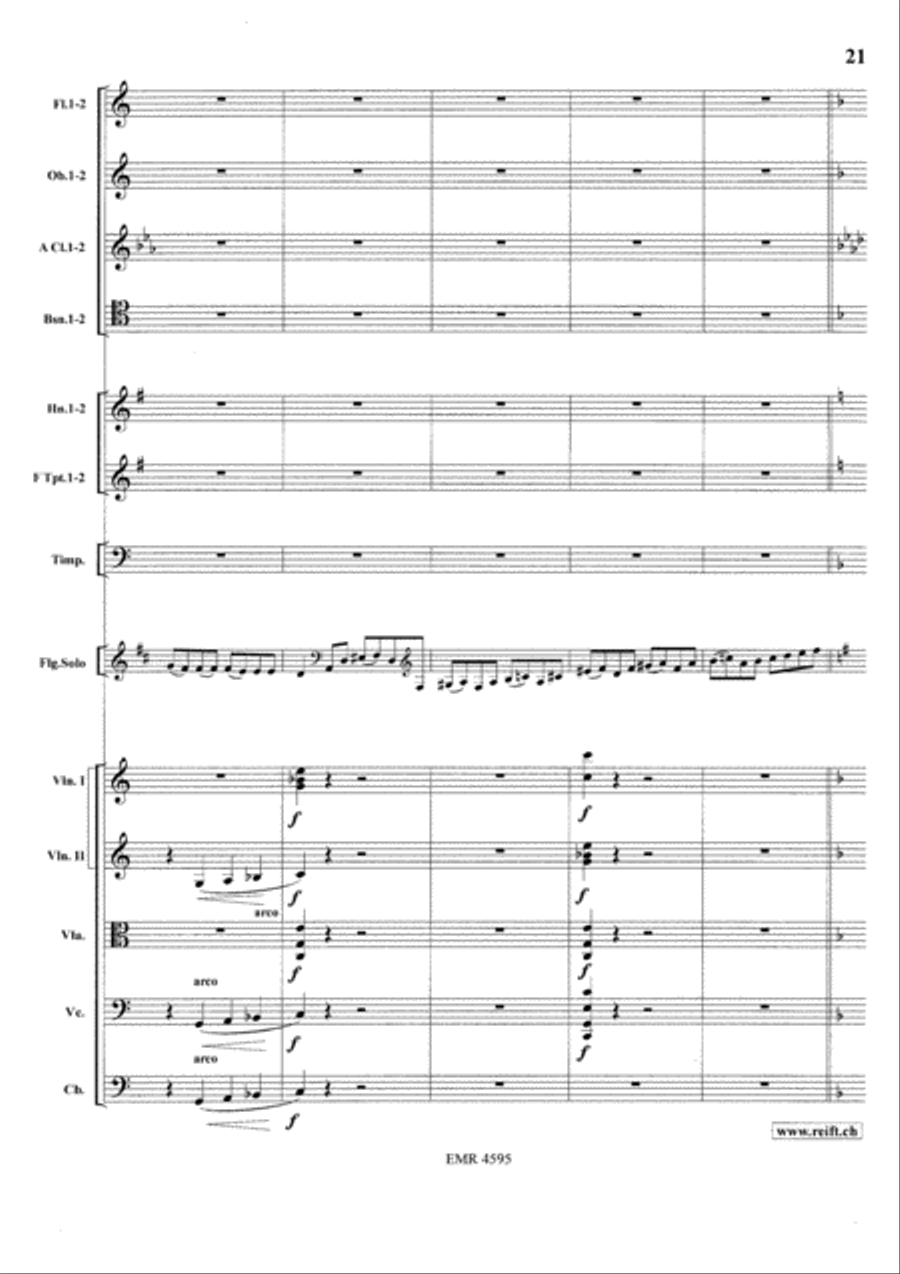 Concerto in A minor Orchestra scores gallery preview page 23