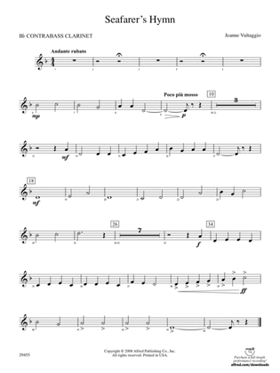 Seafarer's Hymn: (wp) B-flat Contrabass Clarinet