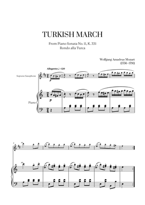 W. A. Mozart - Turkish March (Alla Turca) for Soprano Saxophone and Piano