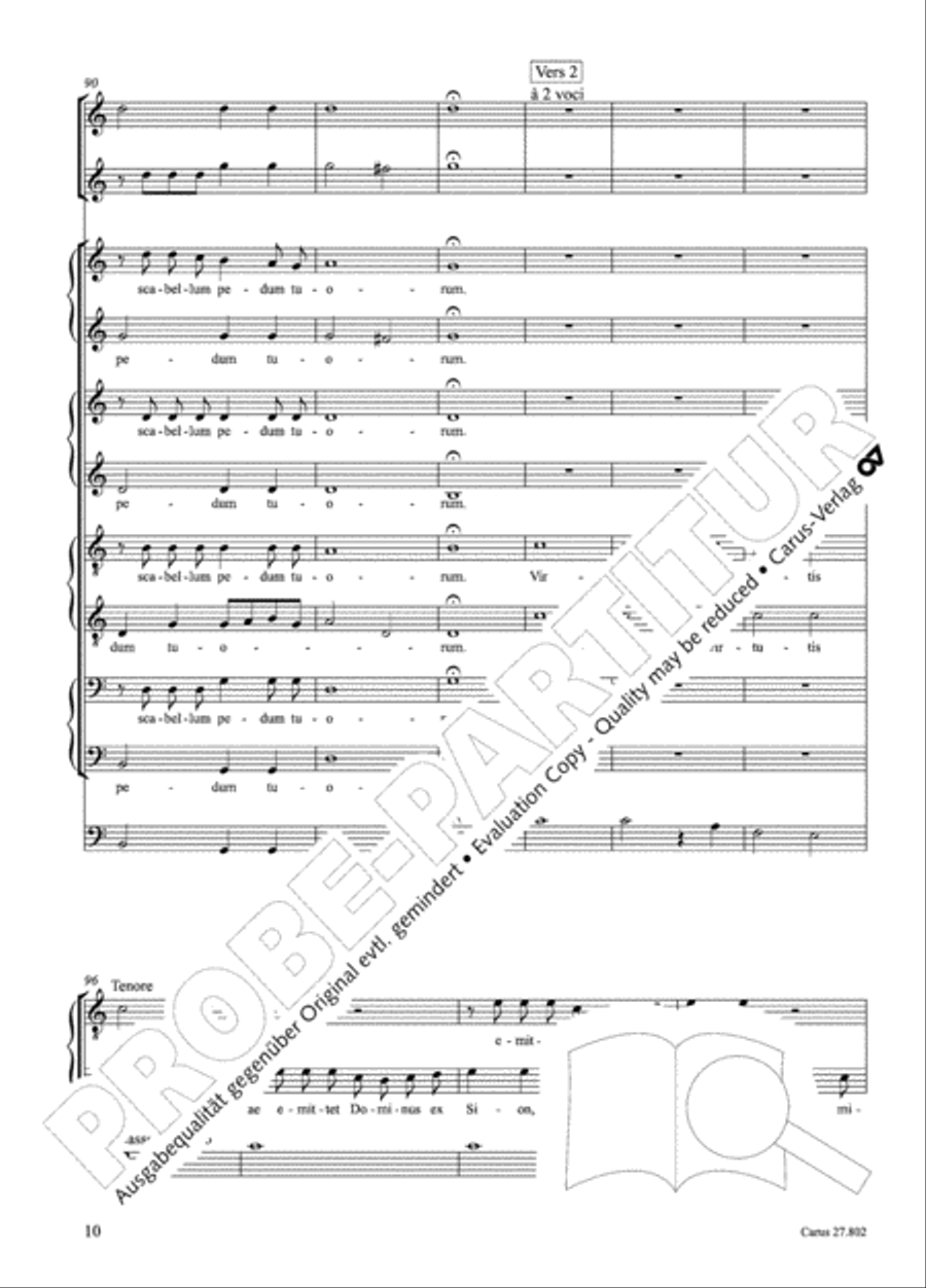 Salmi I (Selva morale e spirituale) Collection / Songbook scores gallery preview page 35