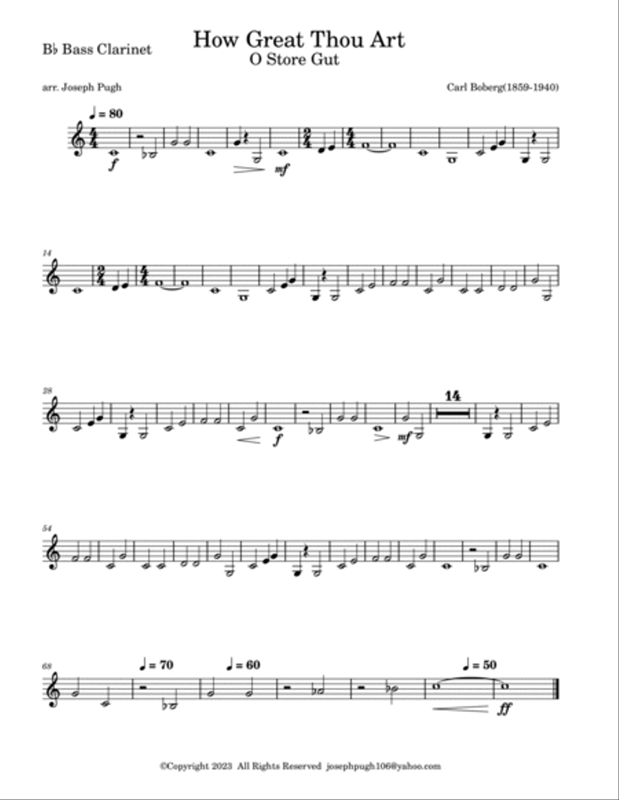 How Great Thou Art Full Orchestra scores gallery preview page 3