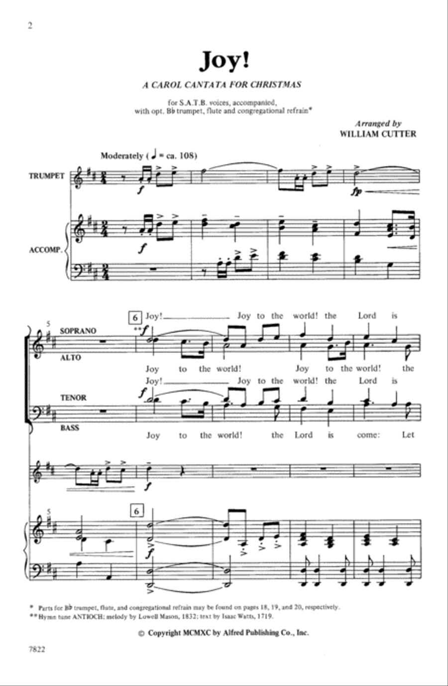 Joy: A Carol Cantata for Christmas 4-Part scores gallery preview page 2
