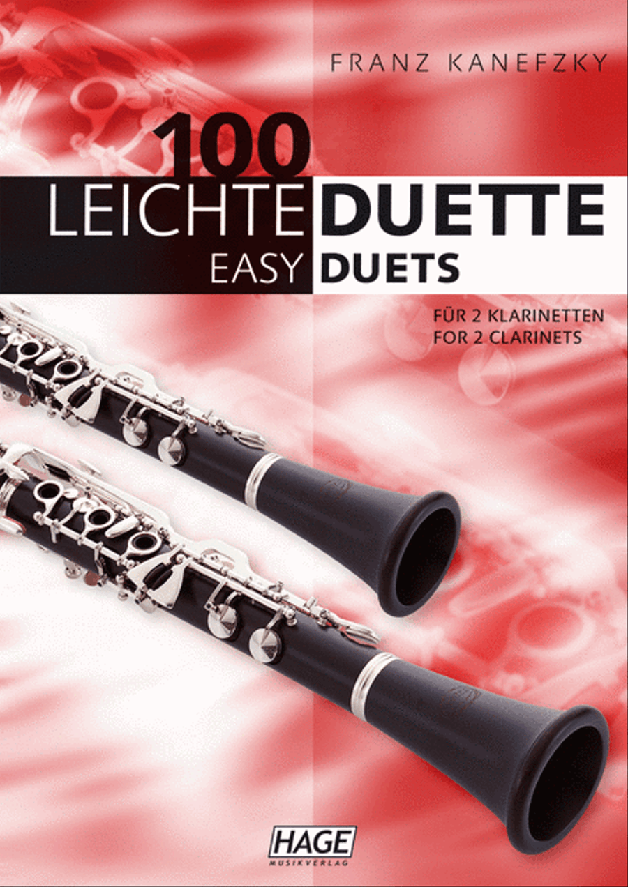 100 Leichte Duette für 2 Klarinetten Clarinet Duet scores gallery preview page 1