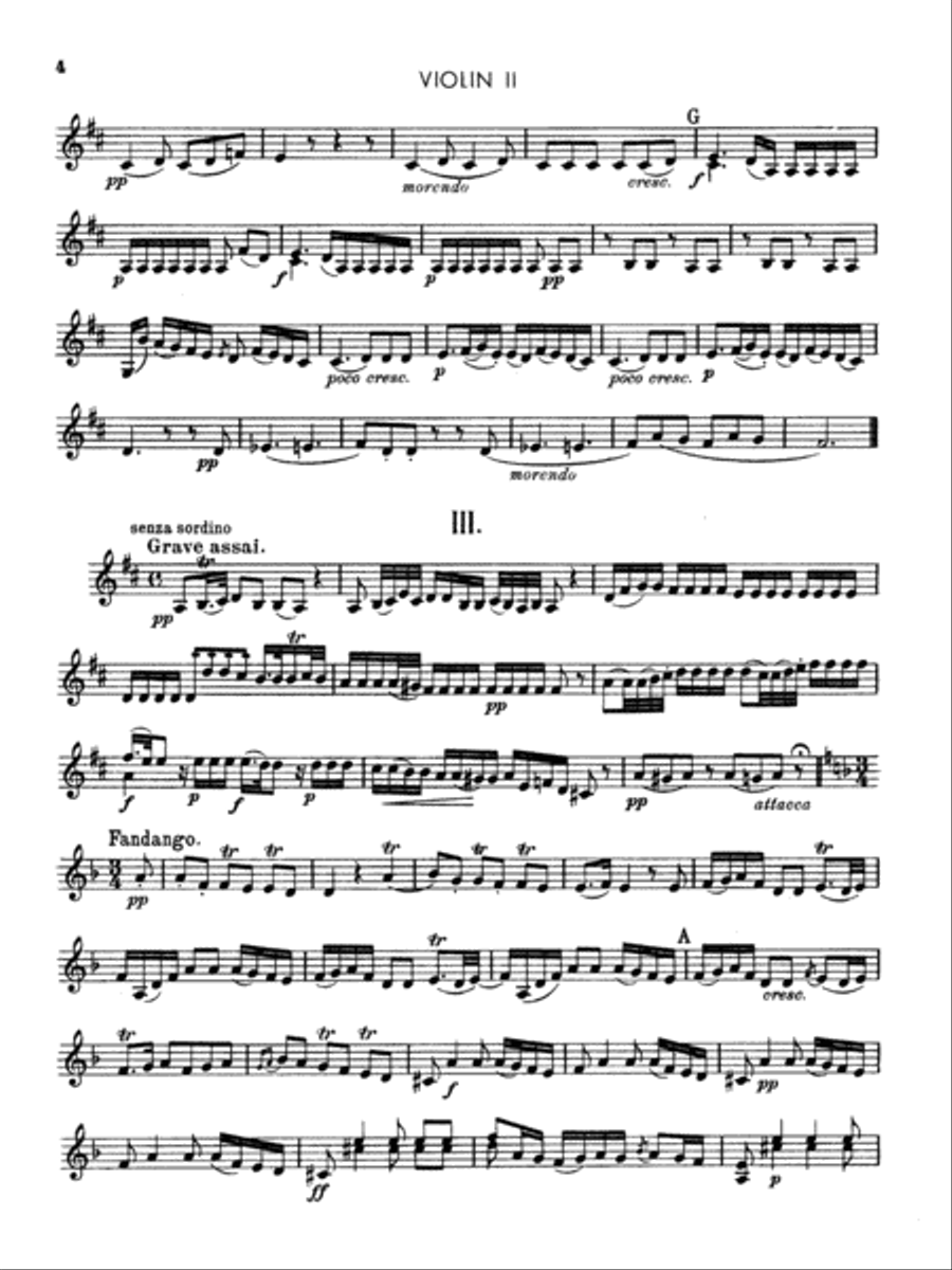 Boccherini: First Quintet in D Major, for Two Violins, Viola, Cello and Guitar Viola scores gallery preview page 4
