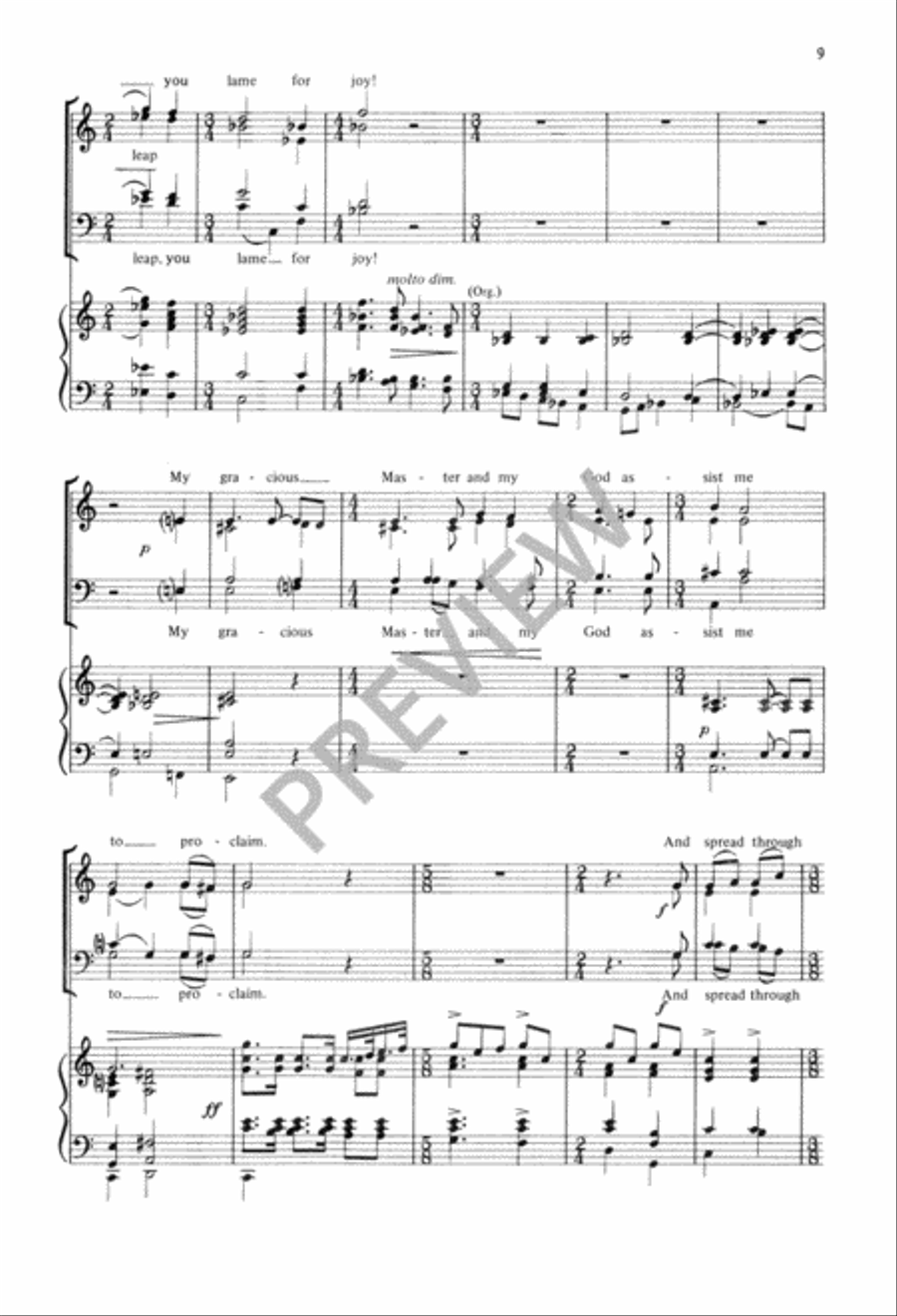 O for a Thousand Tongues to SIng 4-Part scores gallery preview page 10