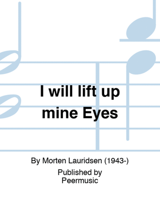 Book cover for I will lift up mine Eyes