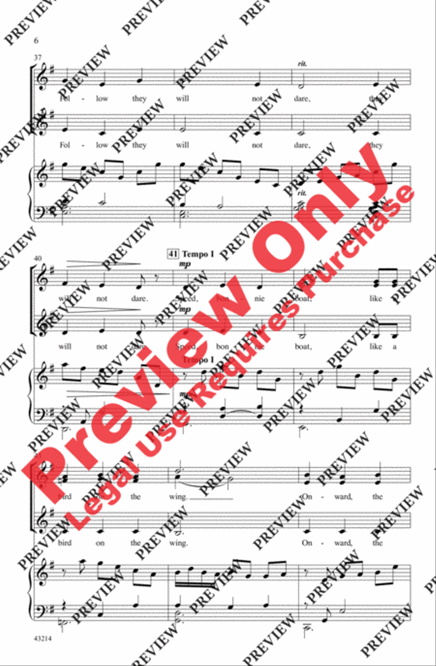 Over the Sea to Skye Over the Sea to Skye Women's Choir scores gallery preview page 6