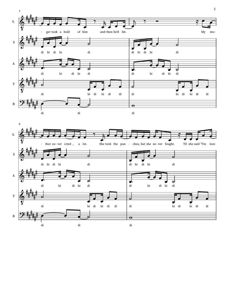 Family Line Family Line 4-Part scores gallery preview page 2