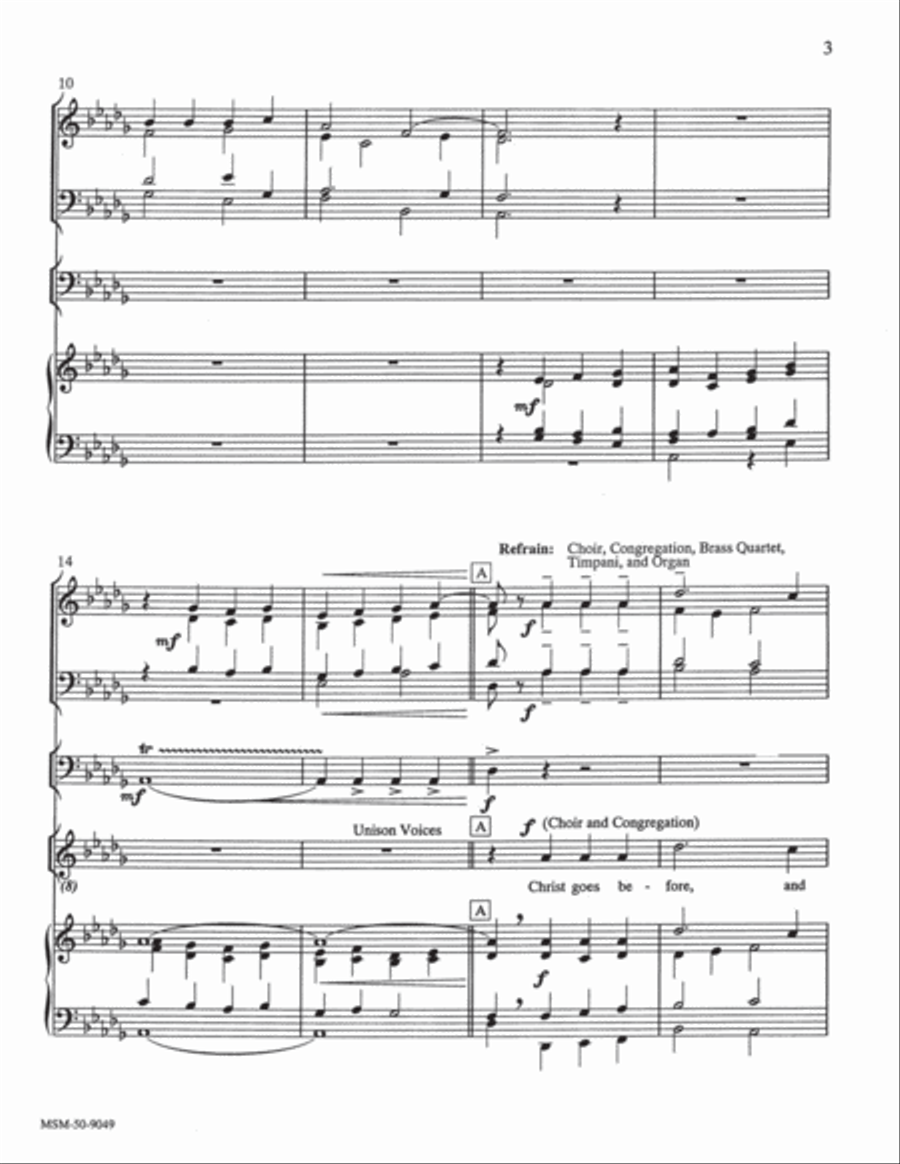 Christ Goes Before Christ Goes Before Choir scores gallery preview page 3