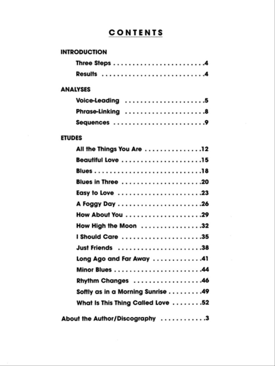 Jazz Etudes for Piano Piano Method scores gallery preview page 14