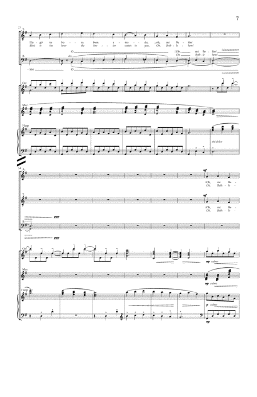 Carols and Lullabies (Full Score) Choir scores gallery preview page 15