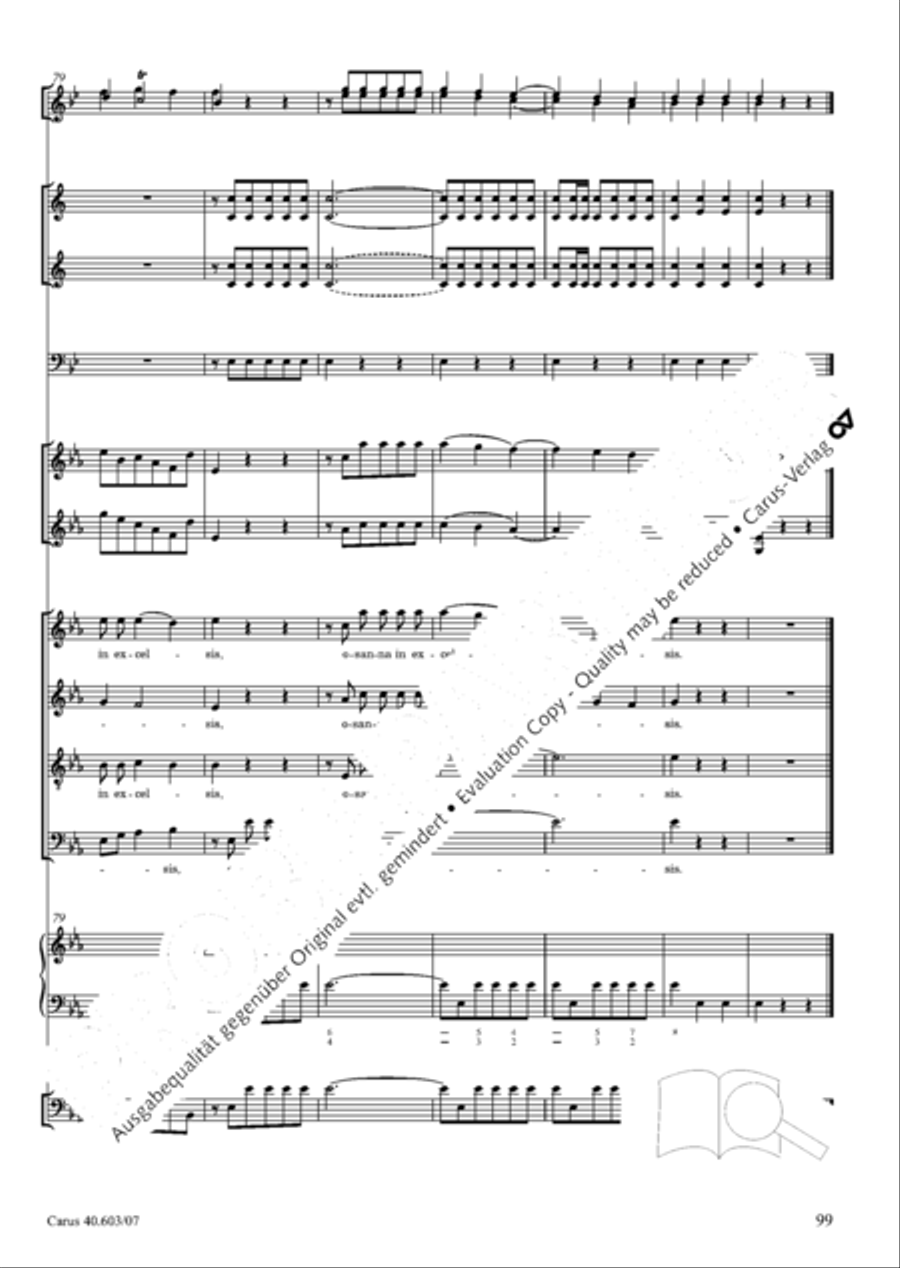Grosse Orgelsolomesse in Es 4-Part scores gallery preview page 112