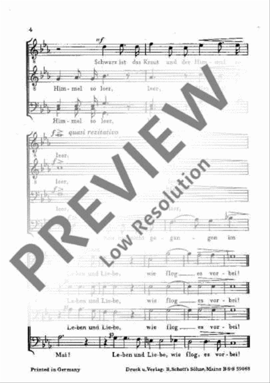 Über die Heide hallet mein Schritt Men's Choir scores gallery preview page 5