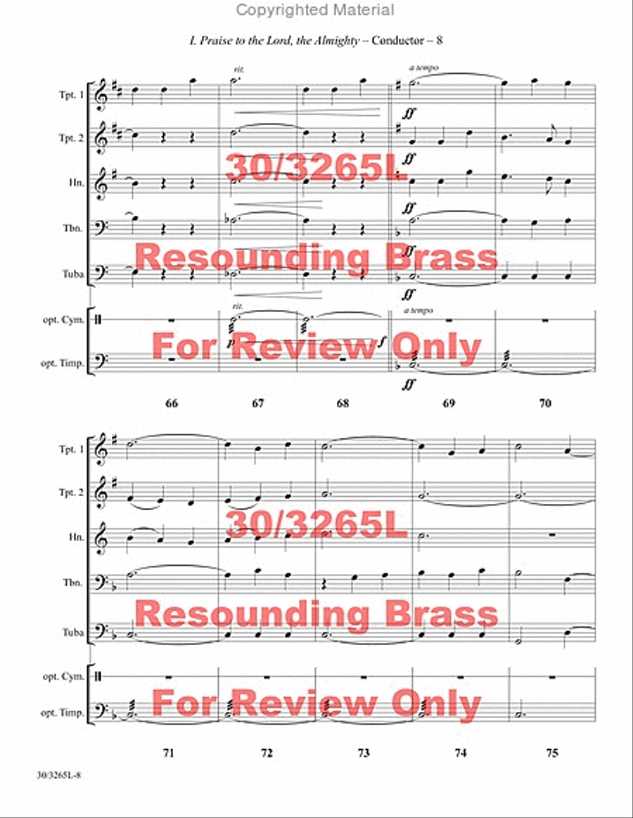 Resounding Brass Brass Quintet scores gallery preview page 9