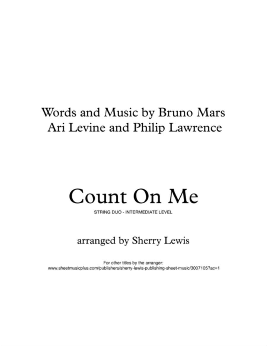 Count On Me String Duet scores gallery preview page 2