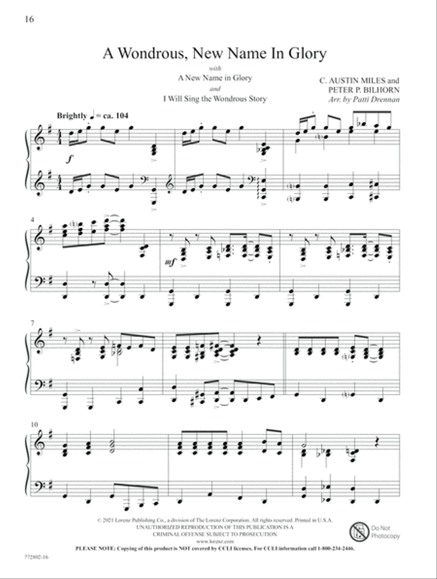 The Faithfulness of God Piano Solo scores gallery preview page 8