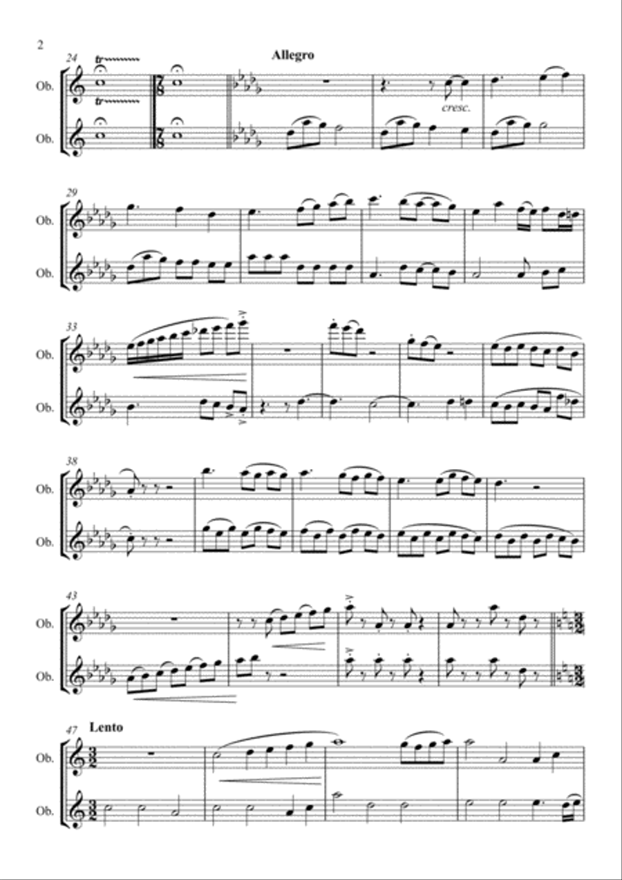 A MOOD SWING DUET FOR OBOE Woodwind Duet scores gallery preview page 2