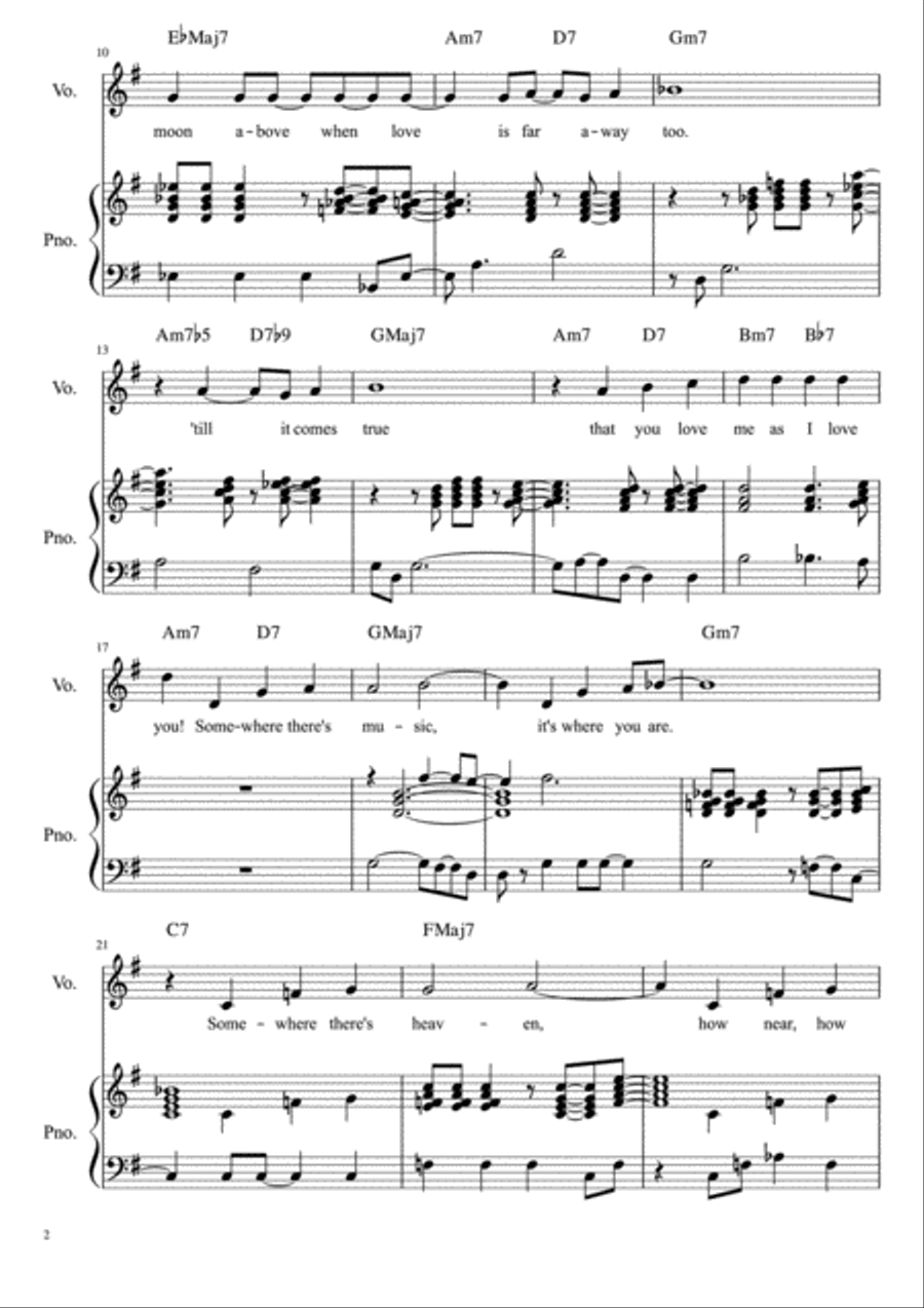 How High The Moon Voice scores gallery preview page 2