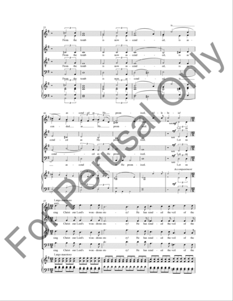 Jesus Is Risen (Choral Score) 4-Part scores gallery preview page 3