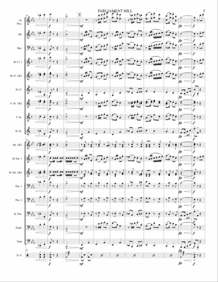 Parliament Hill Parliament Hill Concert Band scores gallery preview page 6
